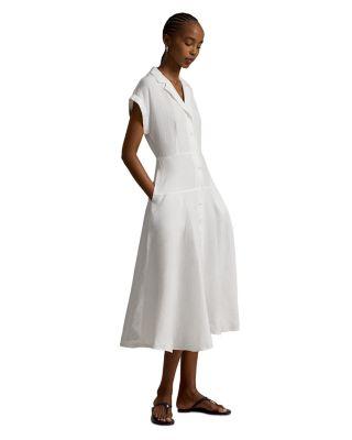 Linen Short Sleeve Shirtdress by RALPH LAUREN