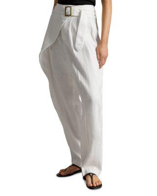 Linen Tapered Wrap Pants by RALPH LAUREN