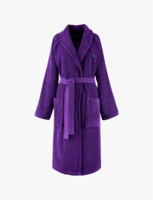 Logo-embroidered relaxed-fit cotton bathrobe by RALPH LAUREN