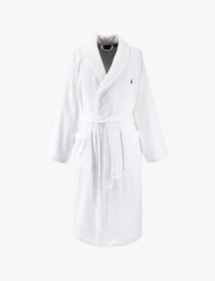 Logo-embroidered relaxed-fit cotton bathrobe by RALPH LAUREN