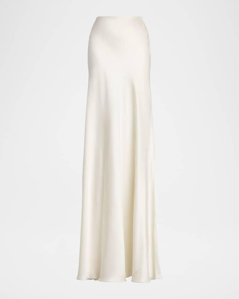 Masina Stretch Satin Skirt by RALPH LAUREN