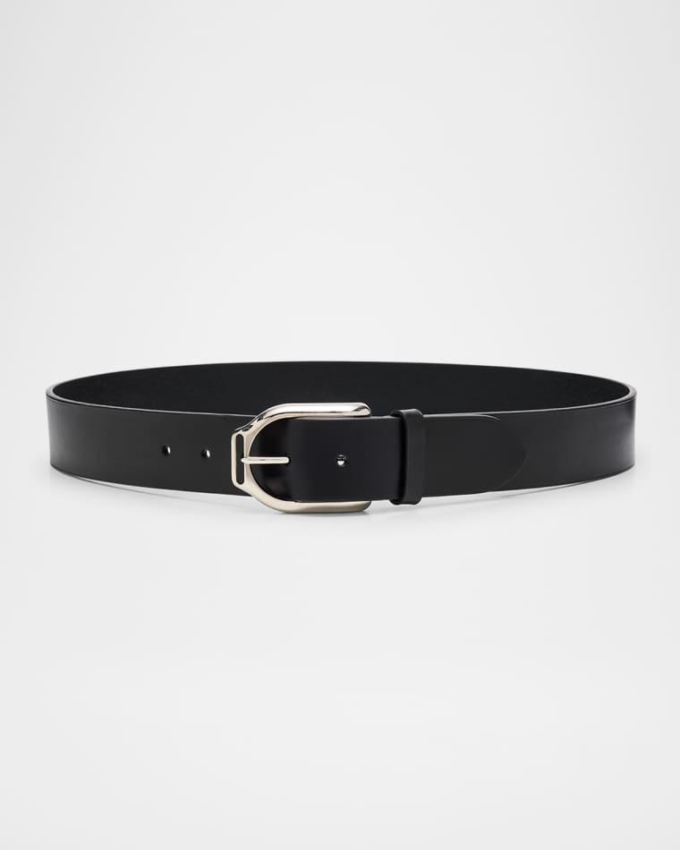 Men's Welington Stirrup-Buckle Leather Belt by RALPH LAUREN Men's Welington Stirrup-Buckle Leather Belt by RALPH LAUREN