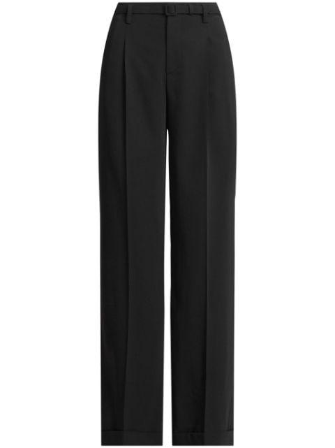 Modern pleat-detail tailored trousers by RALPH LAUREN