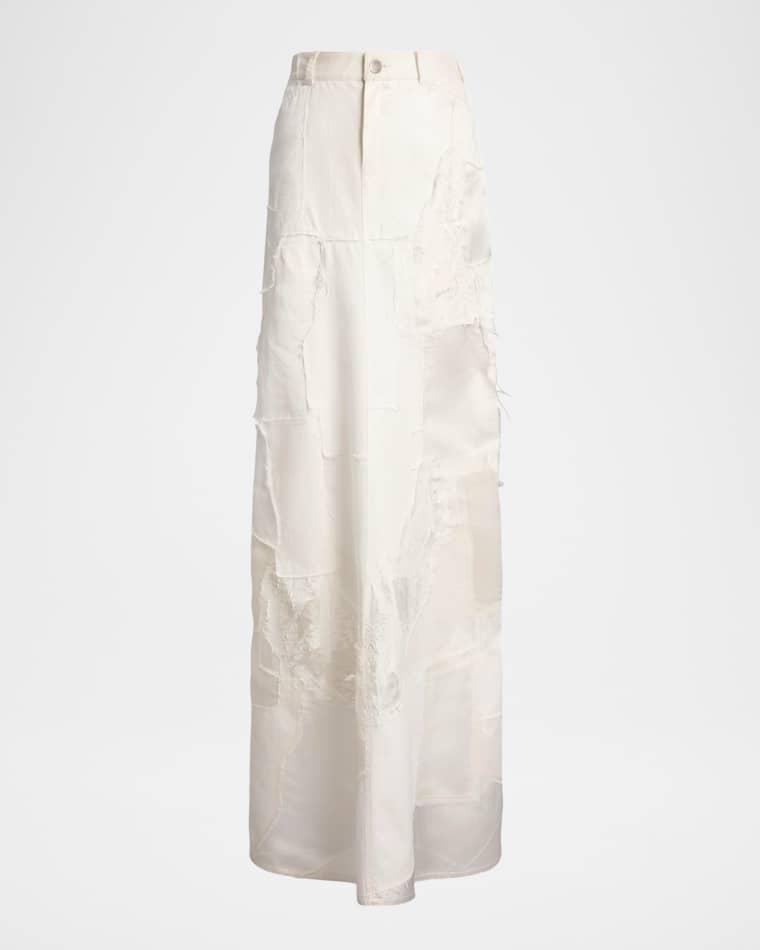 Natallia Denim Patchwork Maxi Skirt by RALPH LAUREN