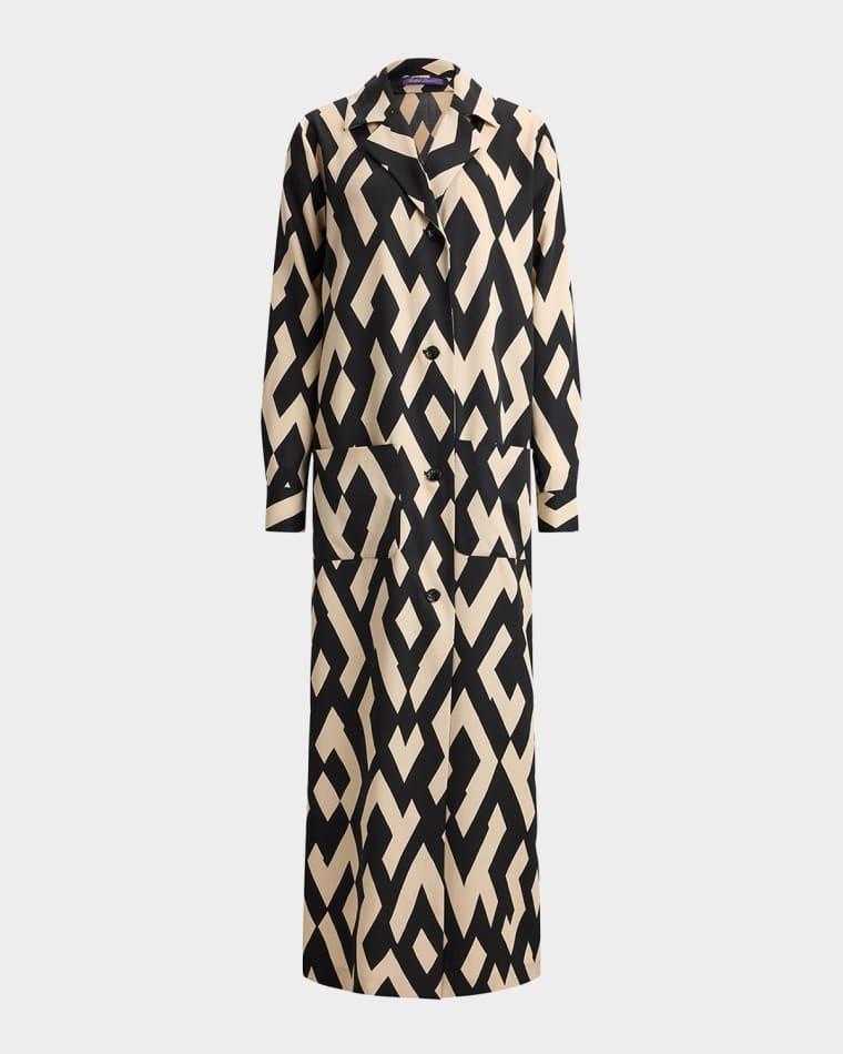 Nessa Deco-Print Wool Coat by RALPH LAUREN