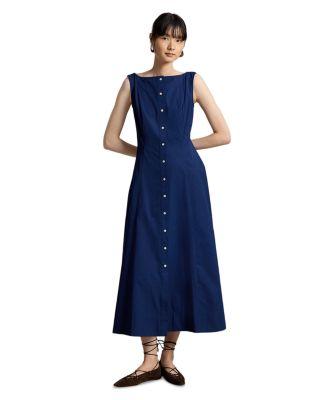 Paneled Cotton Dress by RALPH LAUREN