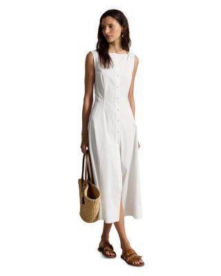 Paneled Cotton Dress by RALPH LAUREN