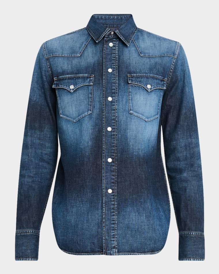 Payson Cotton Denim Western Shirt by RALPH LAUREN