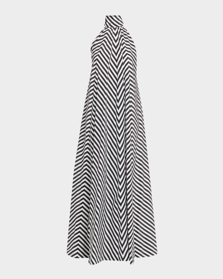 Piper Striped Silk-Blend Evening Dress by RALPH LAUREN