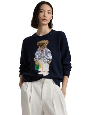 Polo Bear Cotton Crewneck Sweater by RALPH LAUREN