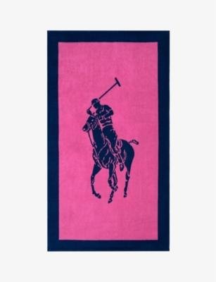 Polo Player-jacquard cotton beach towel 170cm x 100cm by RALPH LAUREN