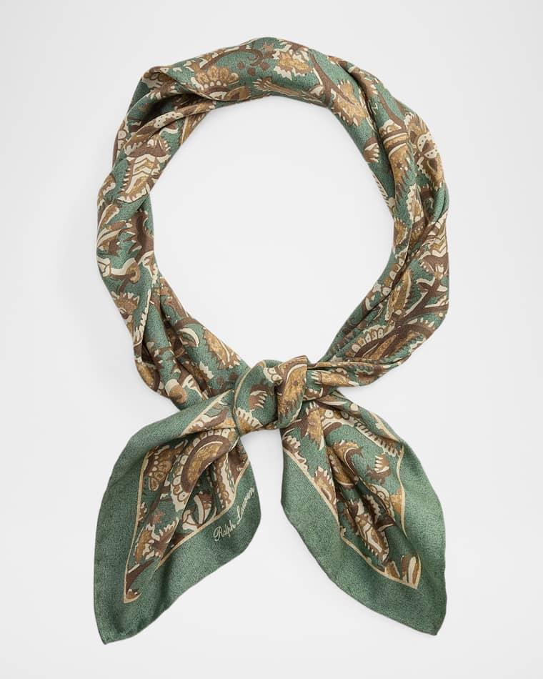 Print Silk Habotai Neckerchief by RALPH LAUREN
