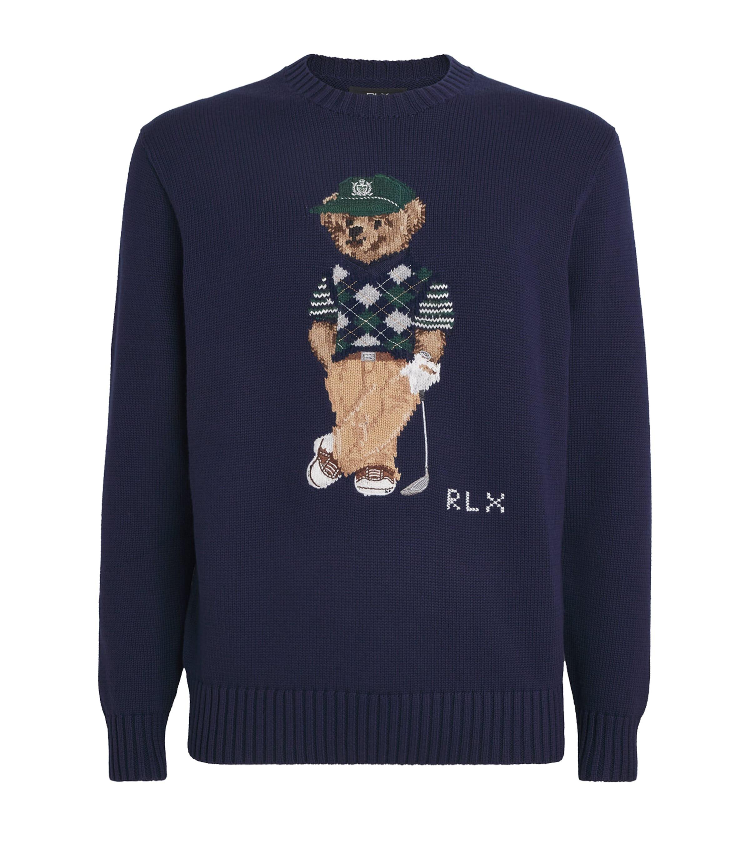 RLX Ralph Lauren Cotton-Blend Polo Bear Sweater by RALPH LAUREN