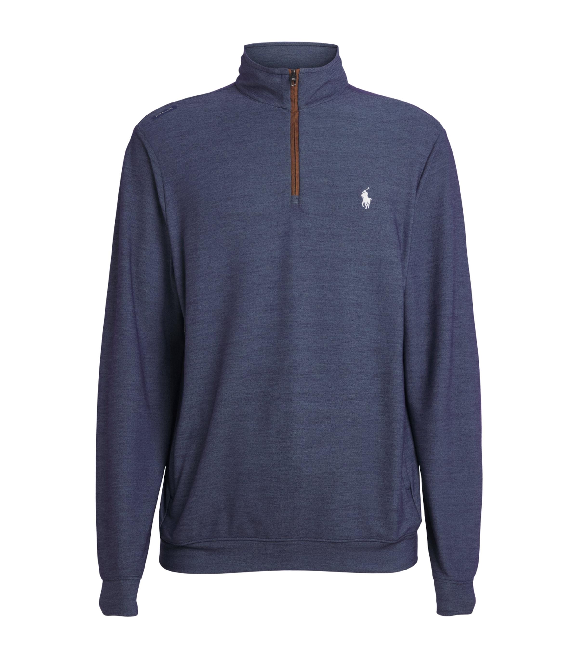 RLX Ralph Lauren Mesh Polo Pony Quarter-Zip Sweatshirt by RALPH LAUREN