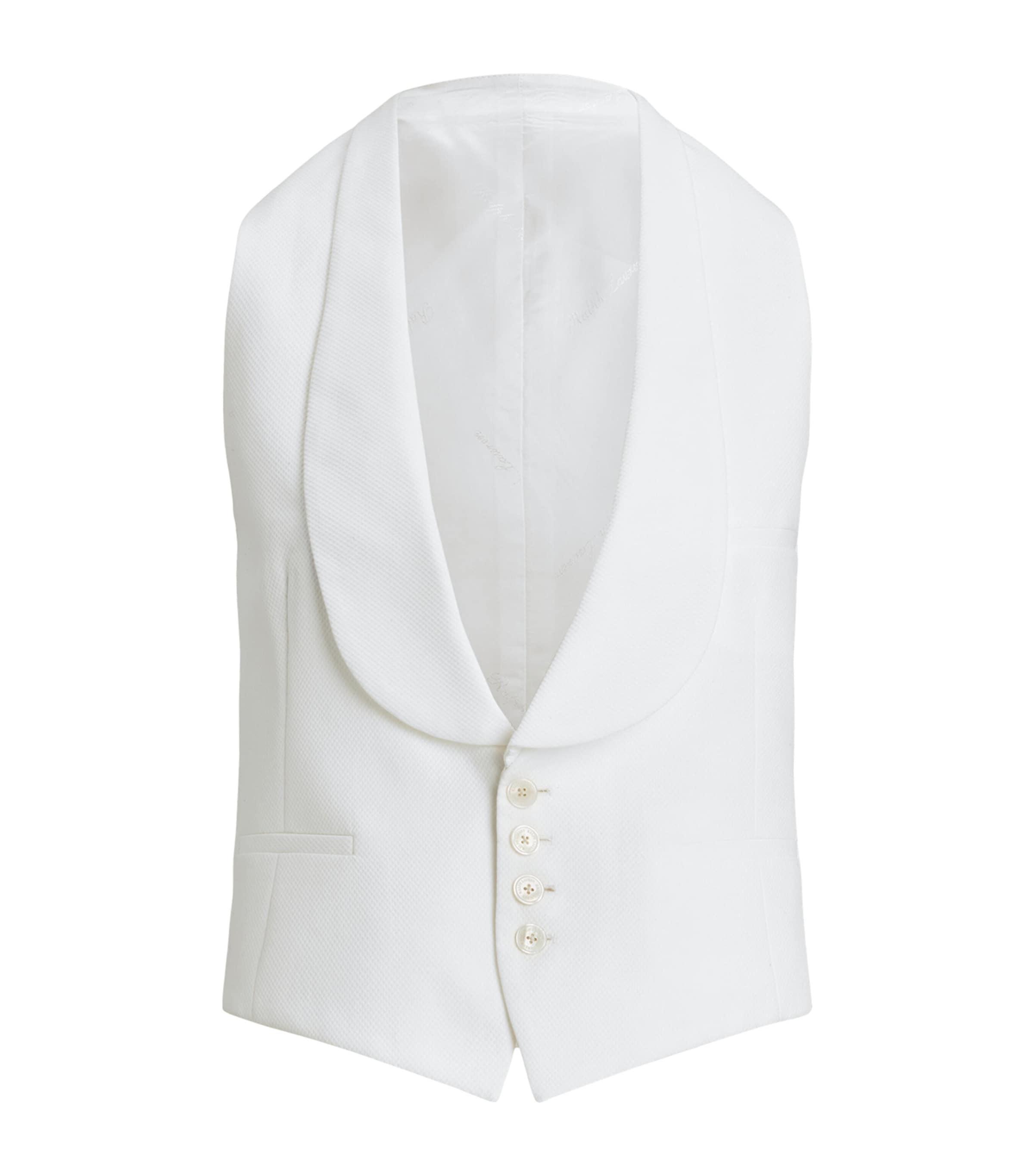 Ralph Lauren Collection Cotton Piqué Zeke Waistcoat by RALPH LAUREN Ralph Lauren Collection Cotton Piqué Zeke Waistcoat by RALPH LAUREN