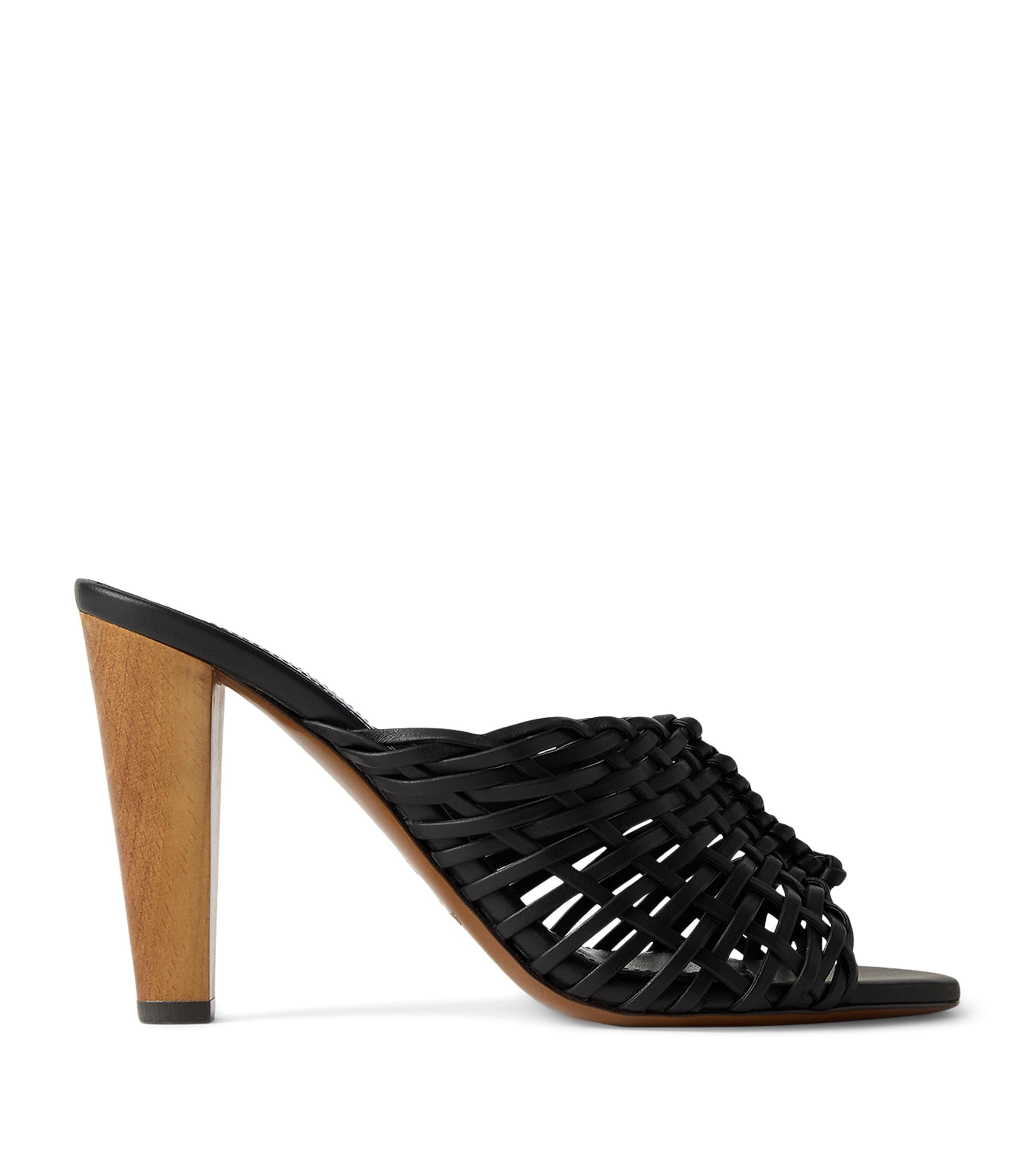 Ralph Lauren Collection Lamb Leather Heeled Mules by RALPH LAUREN