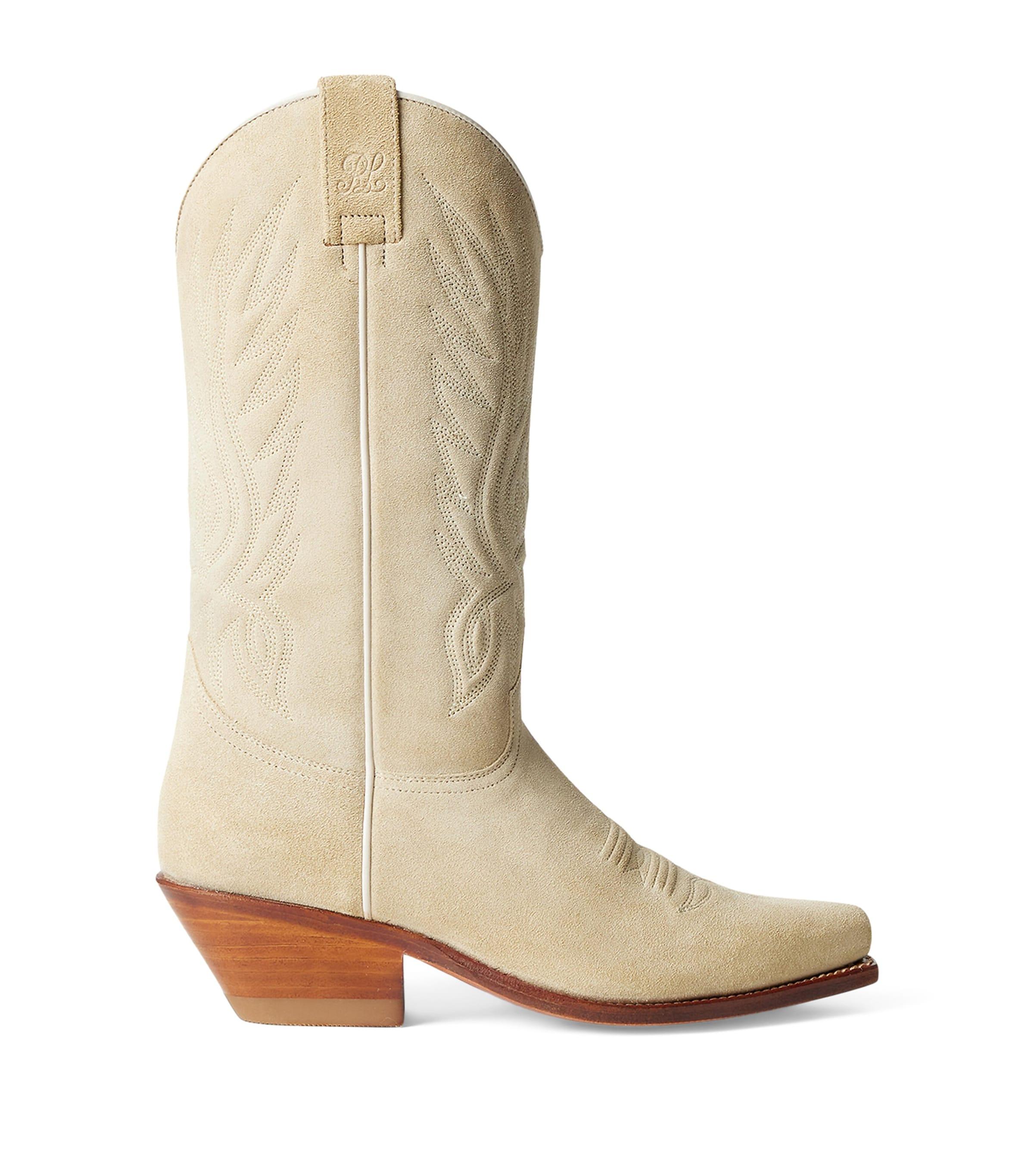 Ralph Lauren Collection Suede Chilton Cowboy Boots by RALPH LAUREN