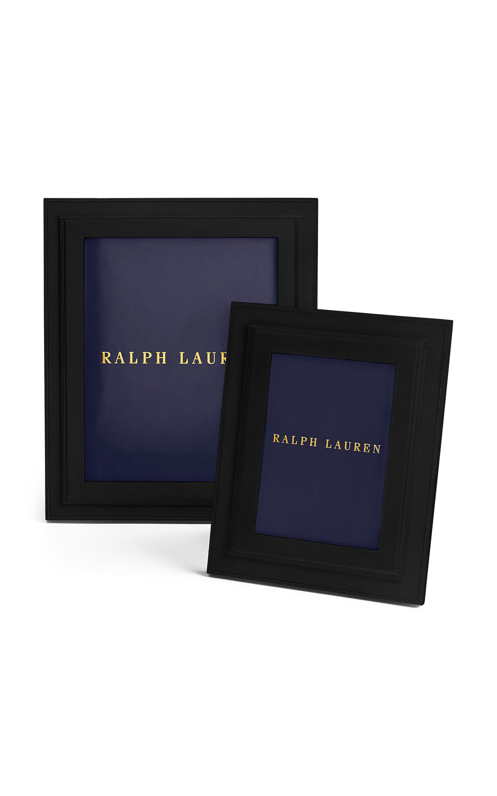 Ralph Lauren Home - Brennan Leather Frame - Black - Moda Operandi by RALPH LAUREN