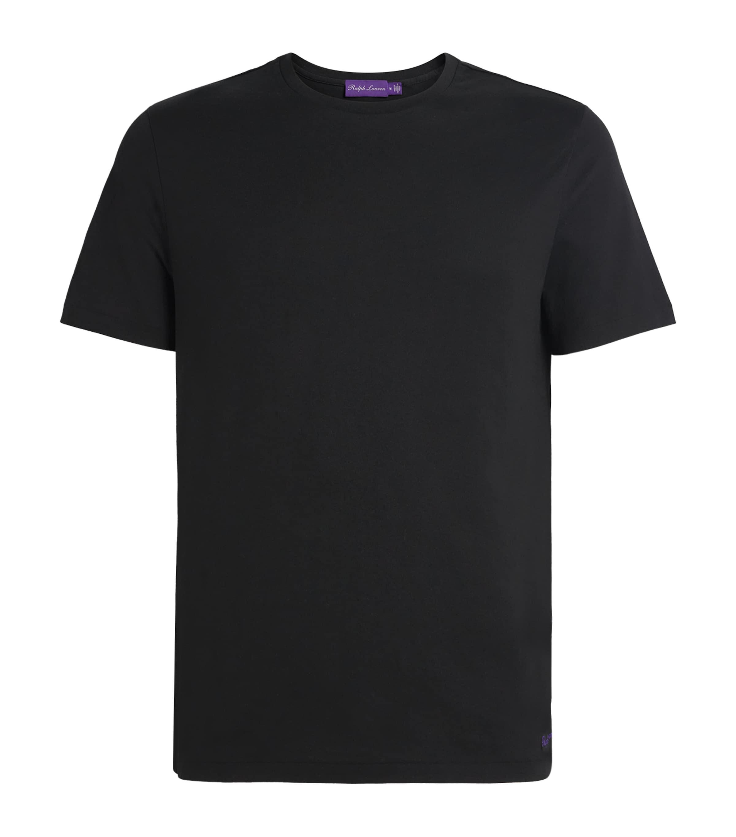 Ralph Lauren Purple Label Cotton Embroidered T-Shirt by RALPH LAUREN