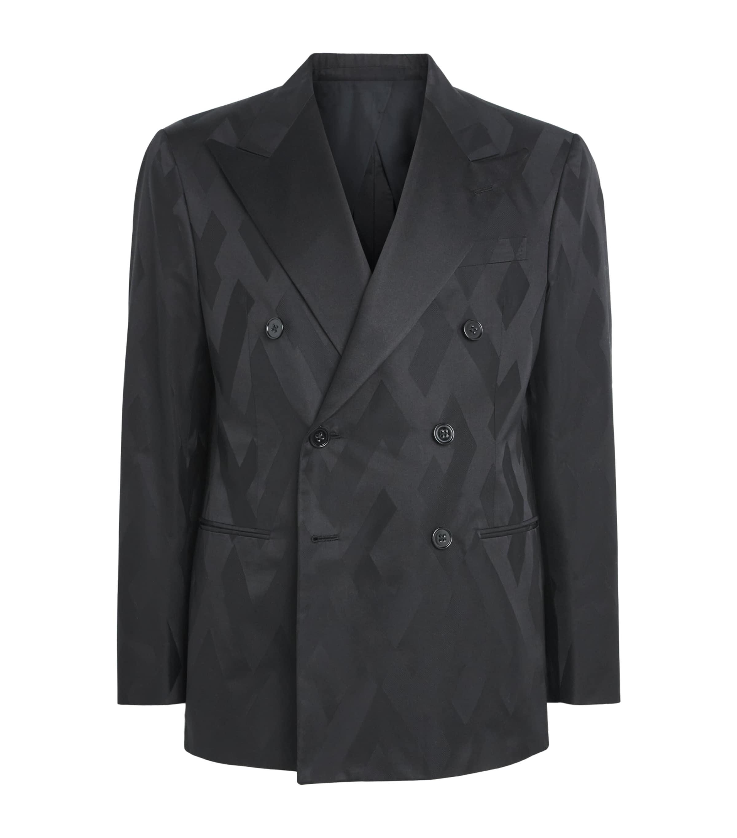 Ralph Lauren Purple Label Cotton-Silk Double-Breasted Kent Tuxedo Jacket by RALPH LAUREN