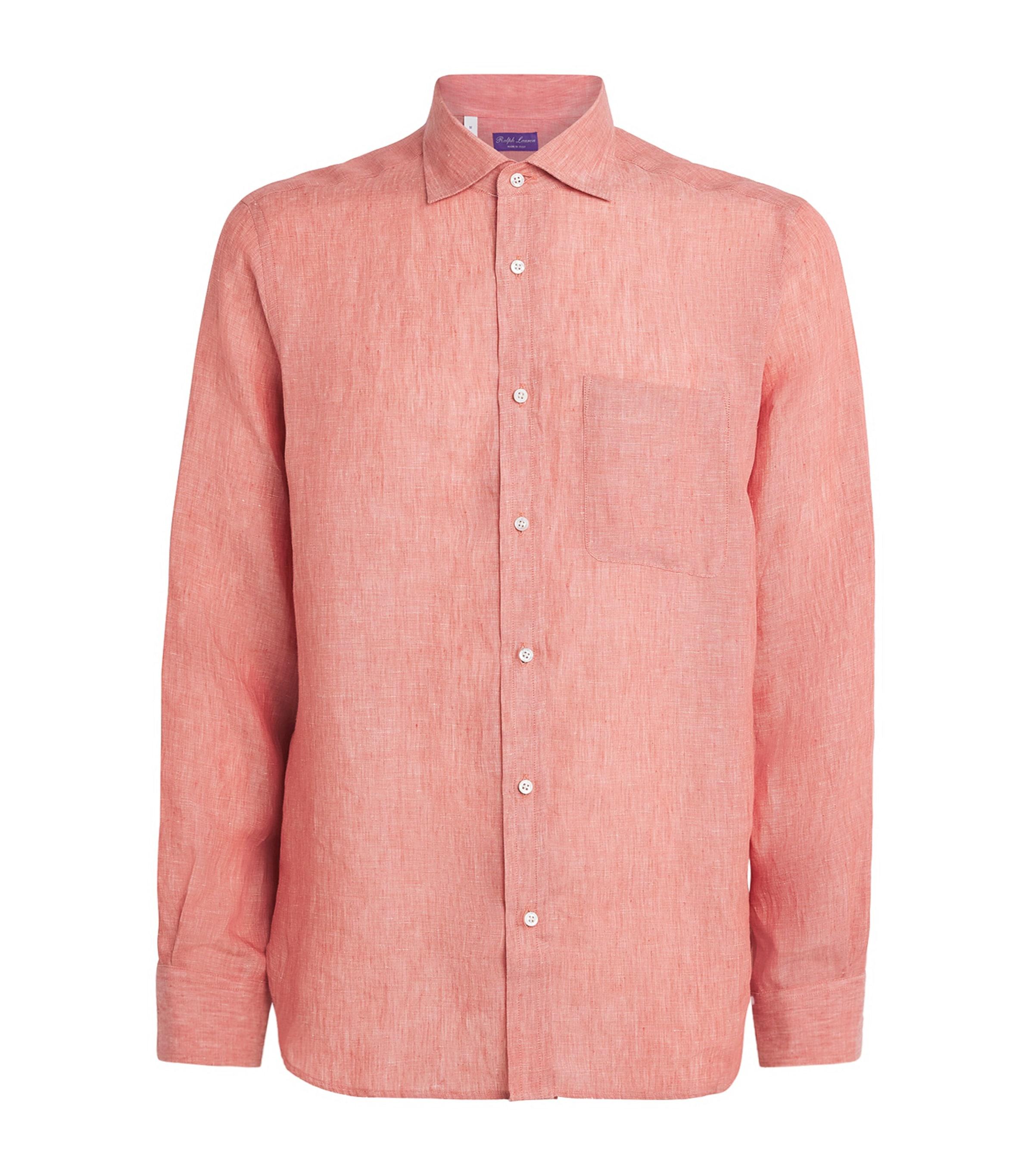 Ralph Lauren Purple Label Linen Long-Sleeve Shirt by RALPH LAUREN
