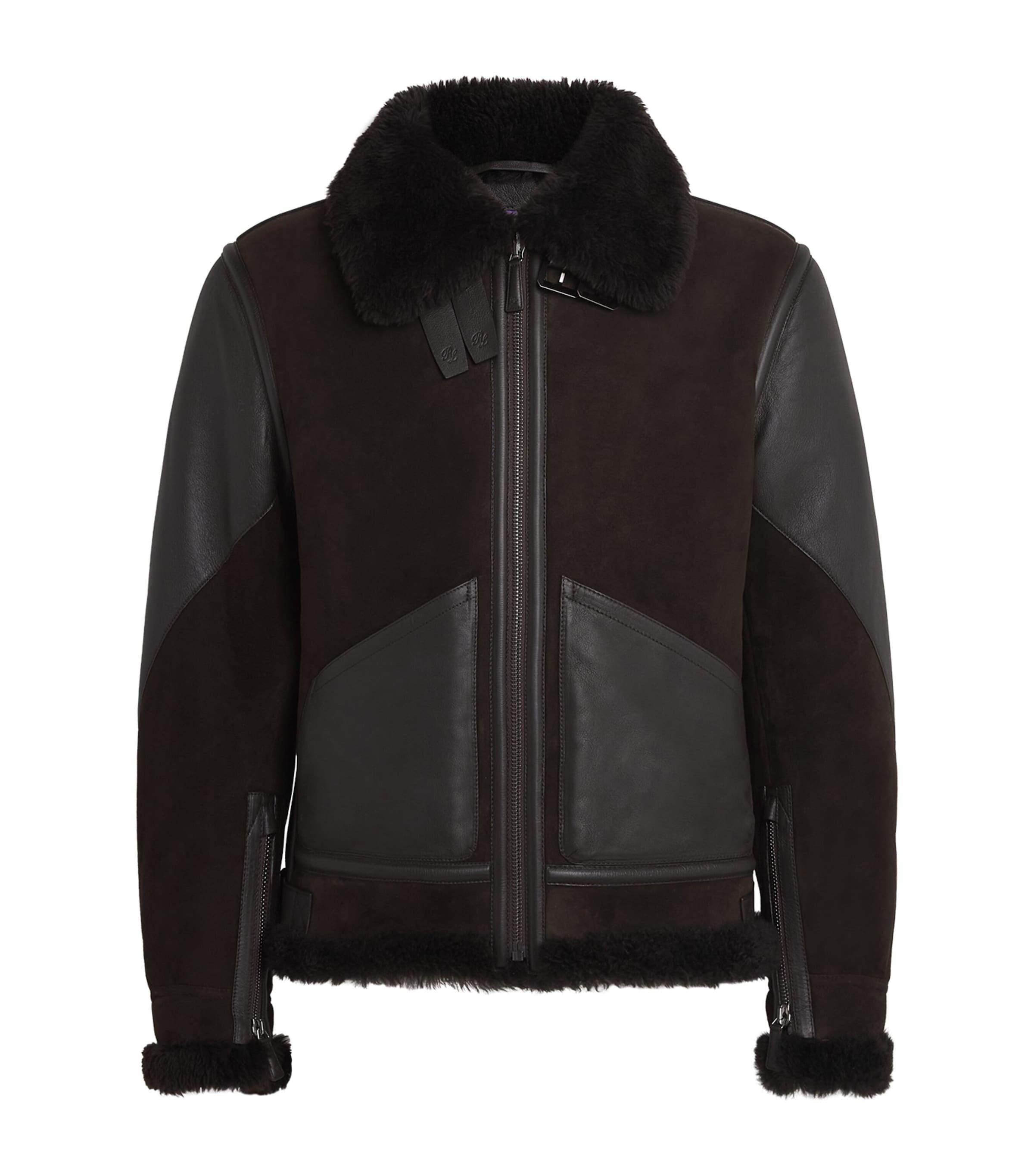 Ralph Lauren Purple Label Sheepskin Aviator Jacket by RALPH LAUREN