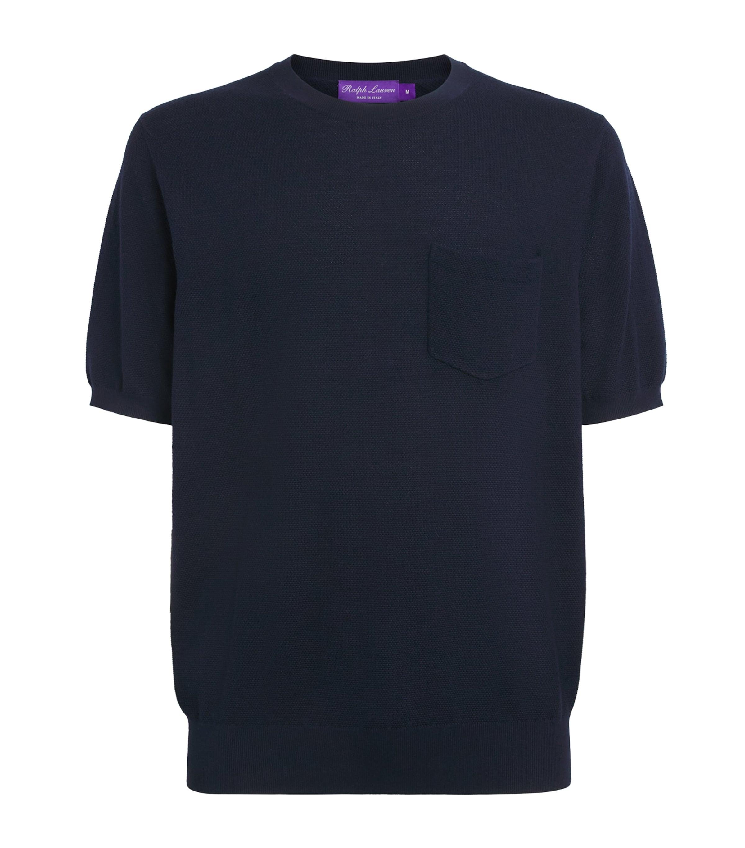 Ralph Lauren Purple Label Silk-Cotton-Blend T-Shirt by RALPH LAUREN