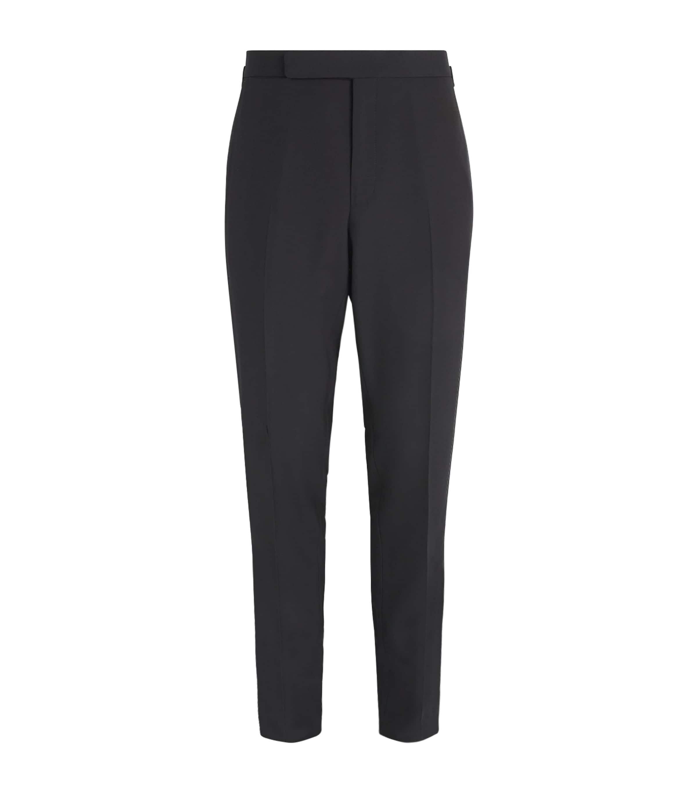 Ralph Lauren Purple Label Wool Gregory Tuxedo Trousers by RALPH LAUREN