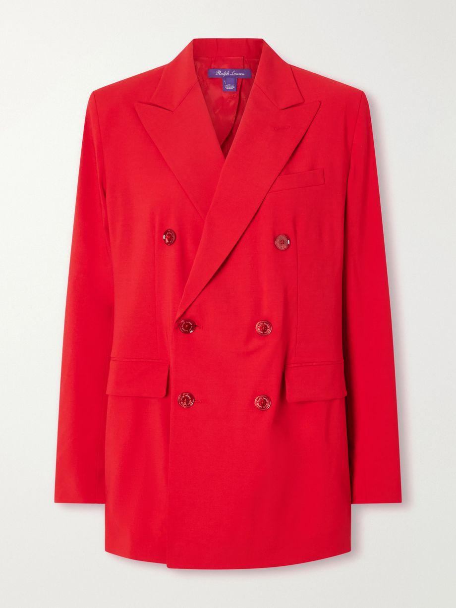 Ramona double-breasted wool-blend blazer by RALPH LAUREN