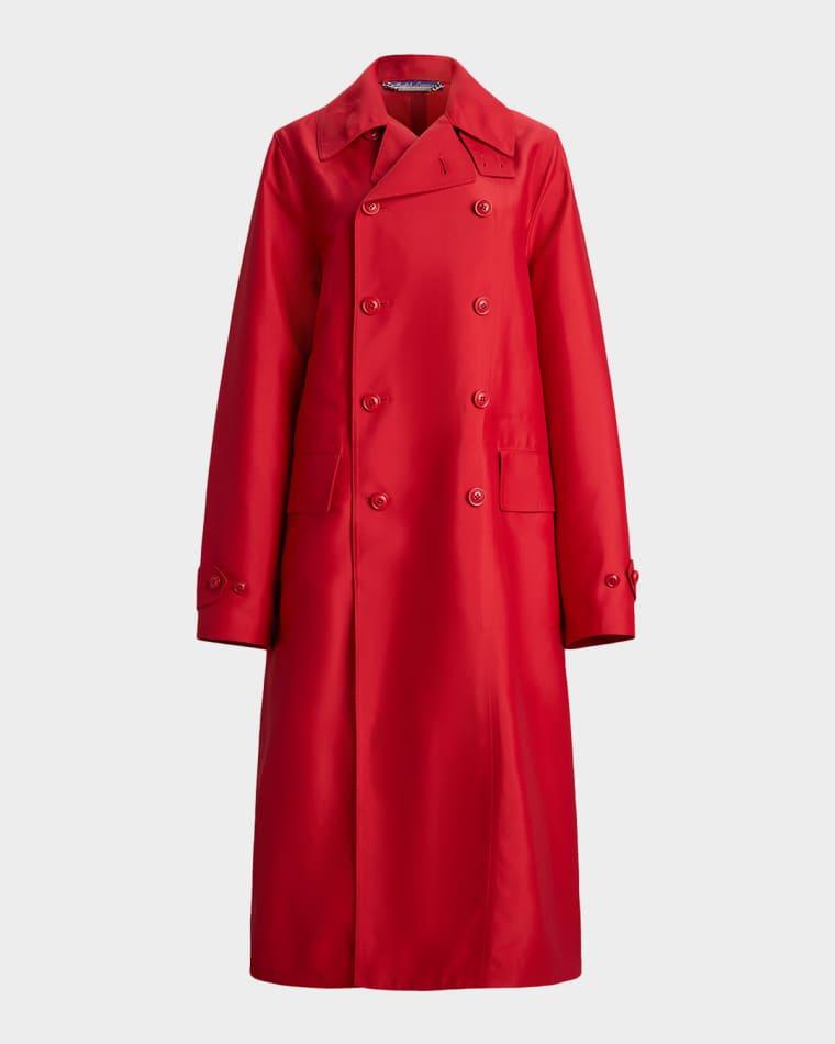 Raquel Silk-Blend Trench Coat by RALPH LAUREN