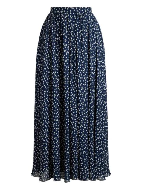 Rebekah geometric-print midi skirt by RALPH LAUREN