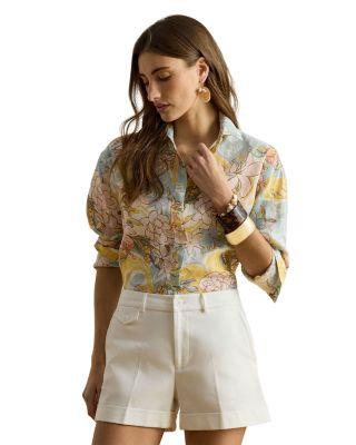 Relaxed Fit Floral Linen Shirt by RALPH LAUREN