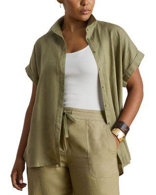 Relaxed Fit Linen Short Sleeve Shirt by RALPH LAUREN