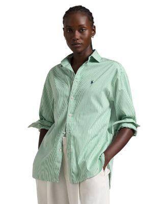 Relaxed Fit Striped Cotton Shirt by RALPH LAUREN