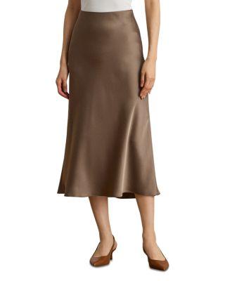Satin Charmeuse Midi Skirt by RALPH LAUREN