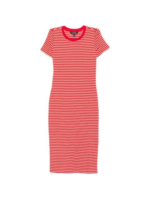 Seferah striped ribbed-knit dress by RALPH LAUREN