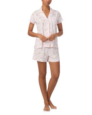 Short Sleeve Classic Knits Notch Collar Boxer Pajama Set by RALPH LAUREN