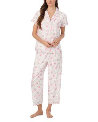 Short Sleeve Classic Lawn Notch Collar Cropped Pajama Set by RALPH LAUREN