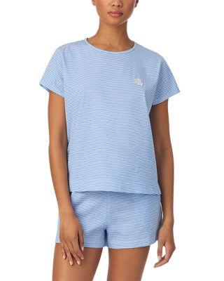 Short Sleeve Fashion Knit Crewneck Boxer Pajama Set by RALPH LAUREN