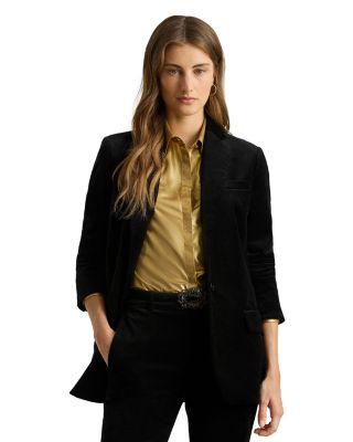 Stretch Velvet Blazer by RALPH LAUREN