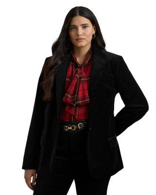 Stretch Velvet Blazer by RALPH LAUREN Stretch Velvet Blazer by RALPH LAUREN
