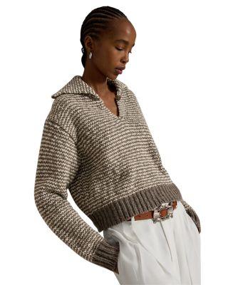 Striped Cotton Blend Sweater by RALPH LAUREN