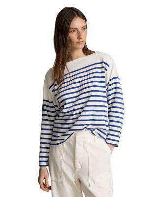 Striped Cotton Top by RALPH LAUREN
