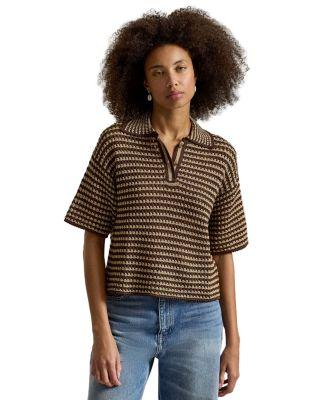 Striped Knit Polo Shirt by RALPH LAUREN
