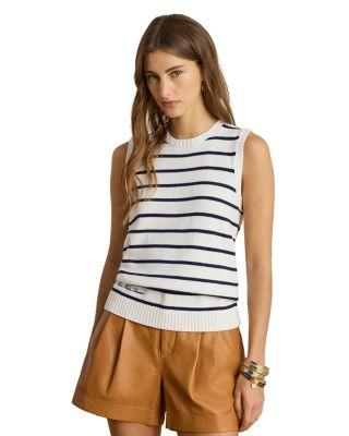 Striped Sleeveless Sweater by RALPH LAUREN
