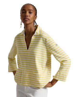 Striped Split Placket Mariner Tee by RALPH LAUREN
