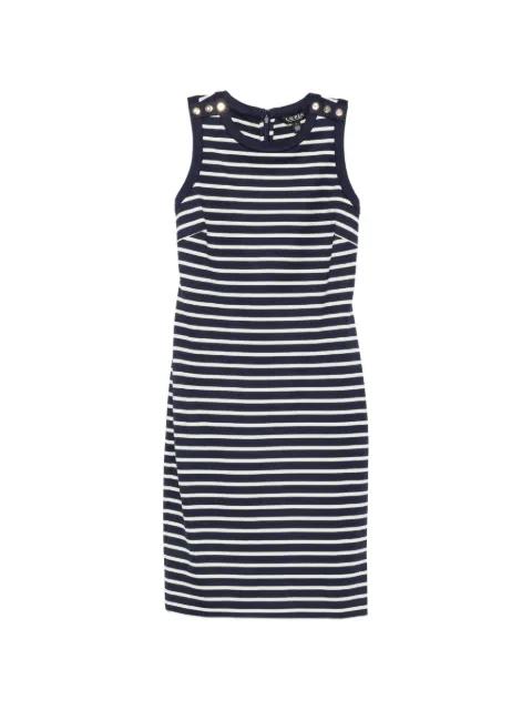 Taysin striped button-detail dress by RALPH LAUREN
