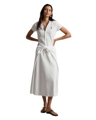 Tie Front Mesh Polo Dress by RALPH LAUREN