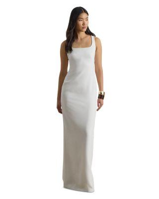 Twist Back Crepe Sleeveless Gown by RALPH LAUREN
