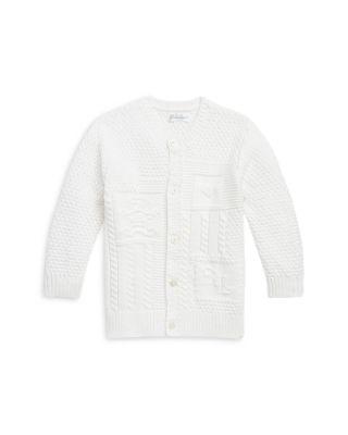 Unisex Contrast Knit Organic Cotton Cardigan - Baby by RALPH LAUREN